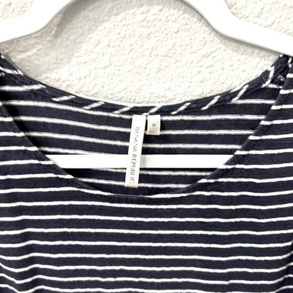 Banana Republic Blue & White Stripe Tank - Picture 2 of 2
